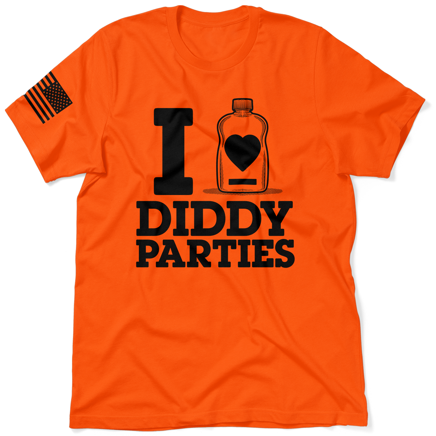 I Love Did*y Parties - Safety Orange Hi-Vis Workwear