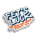 Fets Luck Hard Hat Sticker