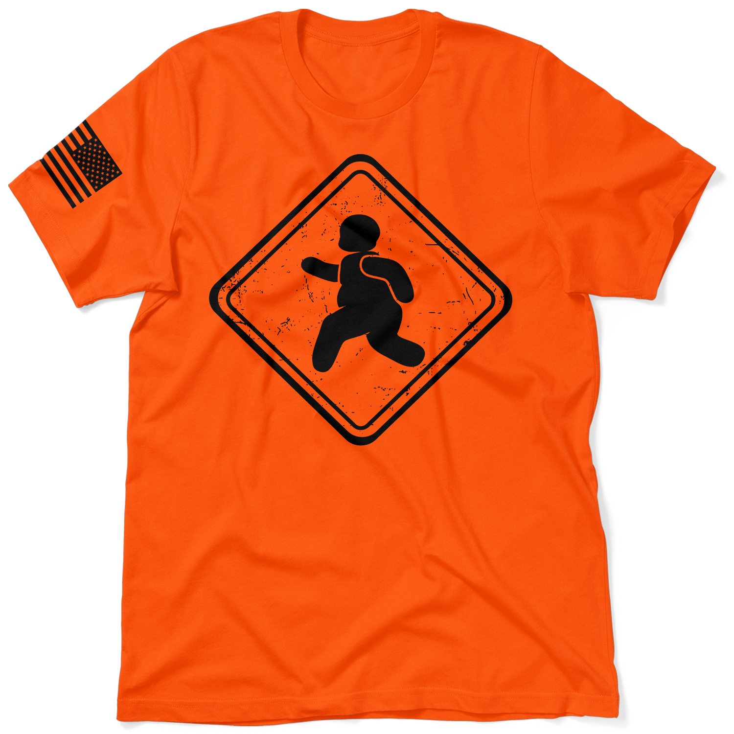 Fatty Crossing - Safety Orange T-Shirt