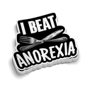 Beat Anorexia  Hard Hat Decal