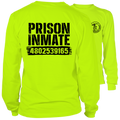 Prison Inmate- Long Sleeve Safety Yellow Hi-Vis T-Shirt