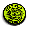 Chain Saw Operator Hard Hat Decal
