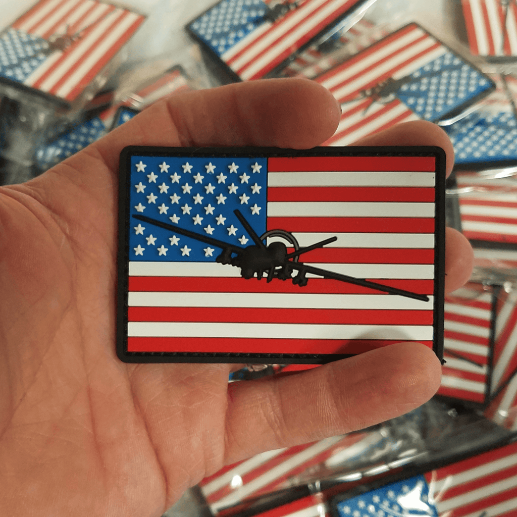 MQ-9 Reaper Flag Patch - PVC/Rubber