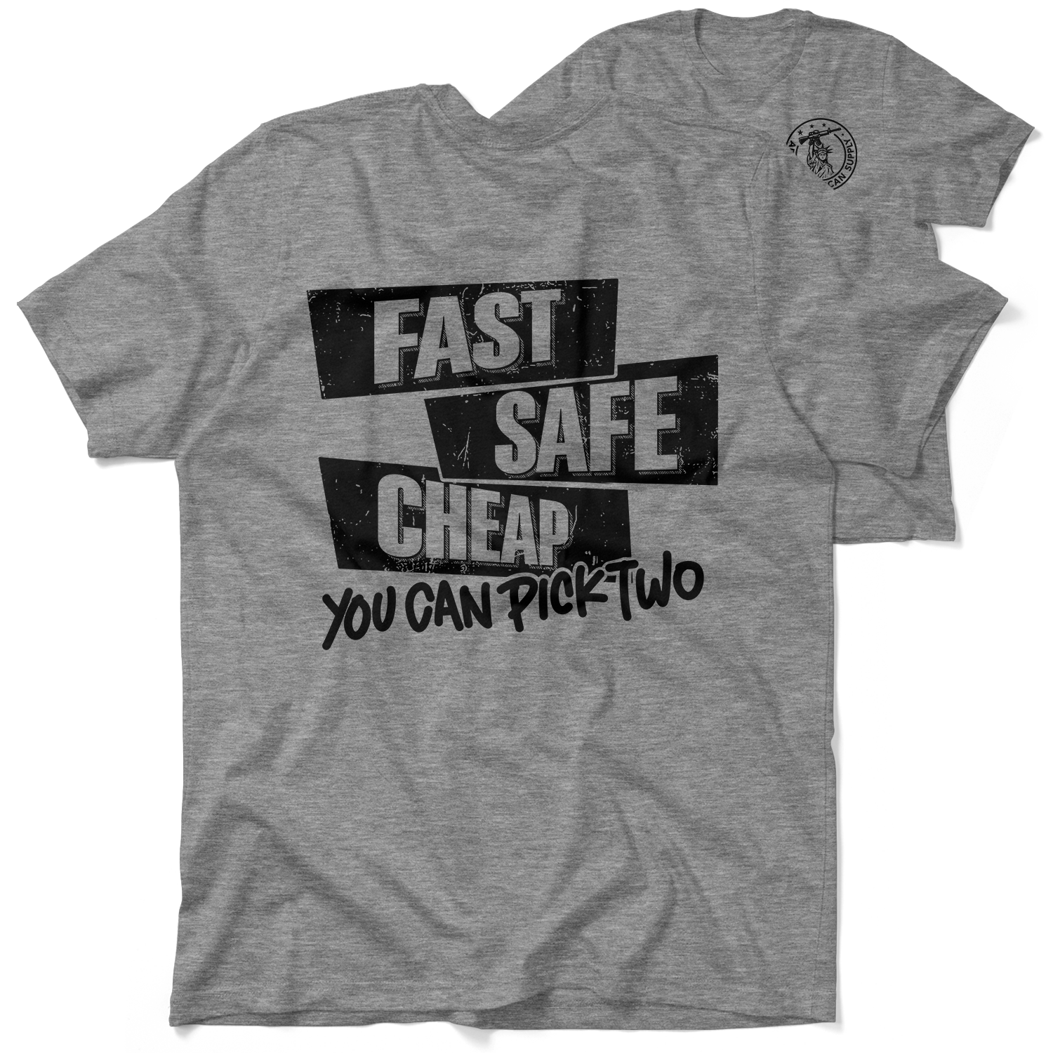 Fast Safe Cheap - Safety Yellow T-Shirt