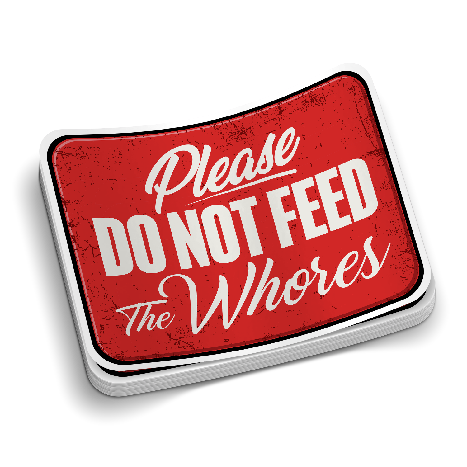 Do Not Feed - Hard Hat Decal