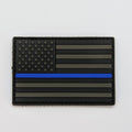 Thin Blue Line Flag PVC Patch