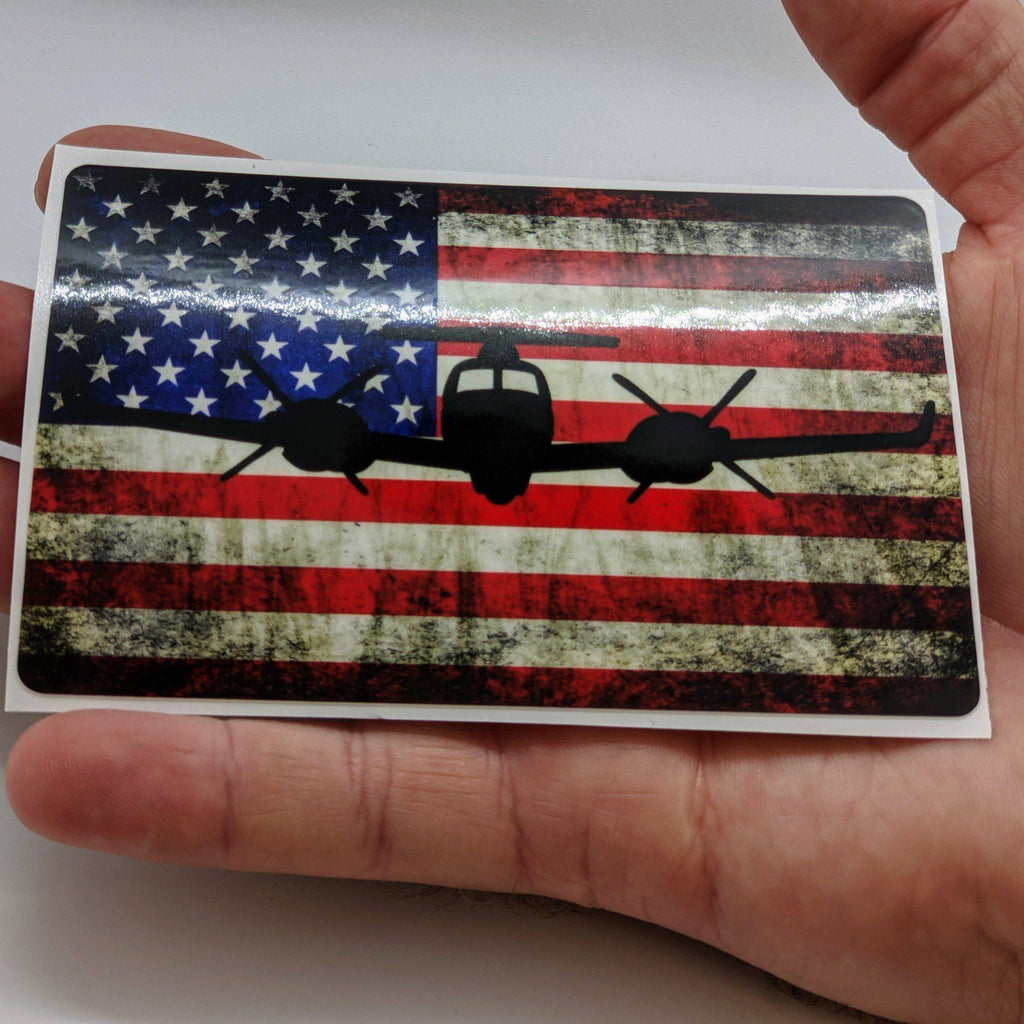 MC-12W - American Flag Decal