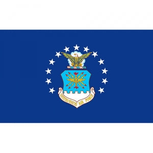 USAF Flag - 3' x 5' - Air Force - 1 Sided - Super Poly