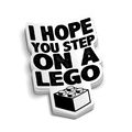 Step On A Lego Hard Hat Decal