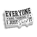 Thinking It  Hard Hat Decal