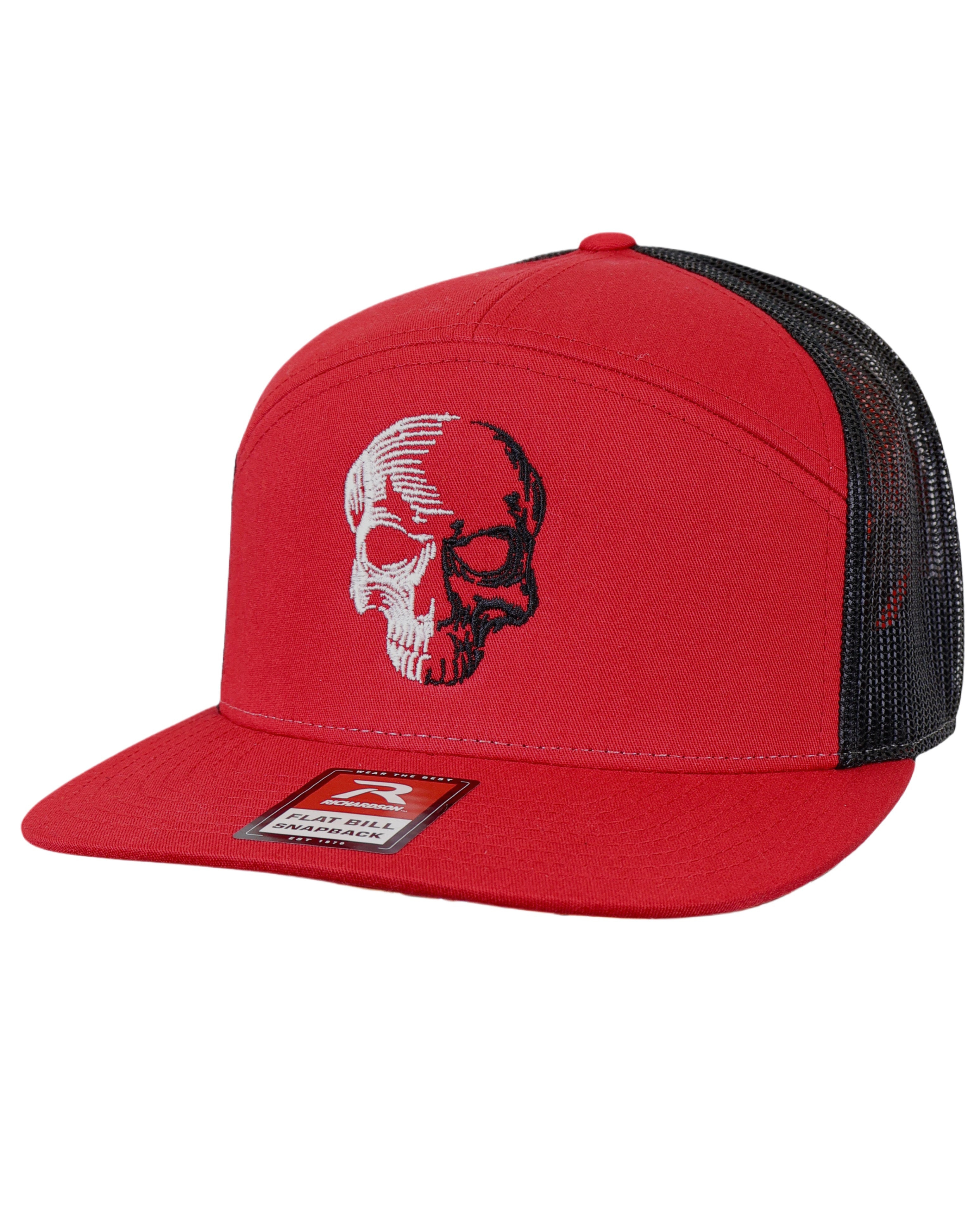 LIMITED EDITION Richardson 7 Panel Adjustable Cap - Two Tone Skull