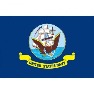 USN Flag - Super Poly 3' x 5' - Navy