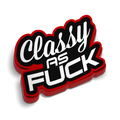 Classy AF Hard Hat Decal
