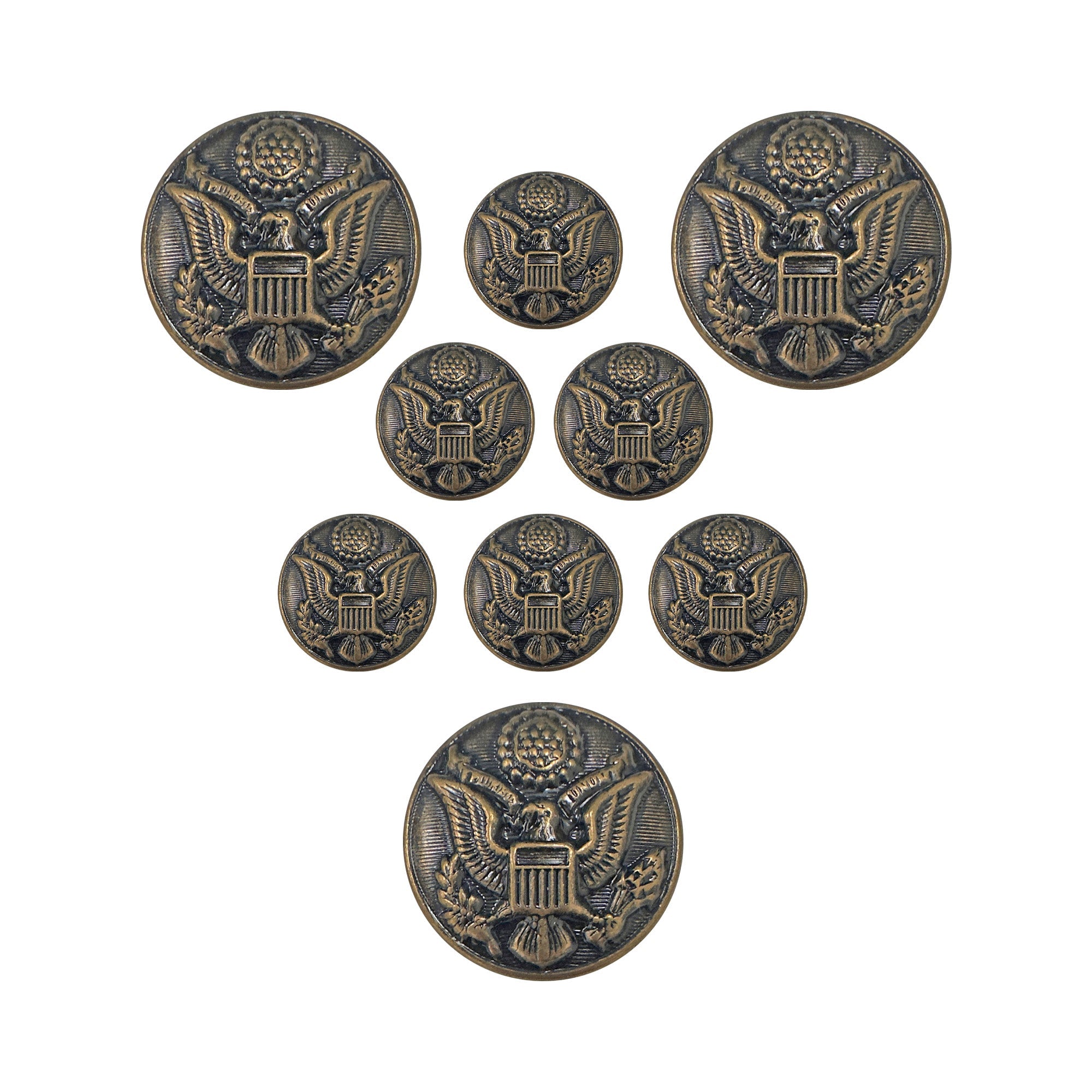 US Army AGSU Male STA-BRITE® Button Set
