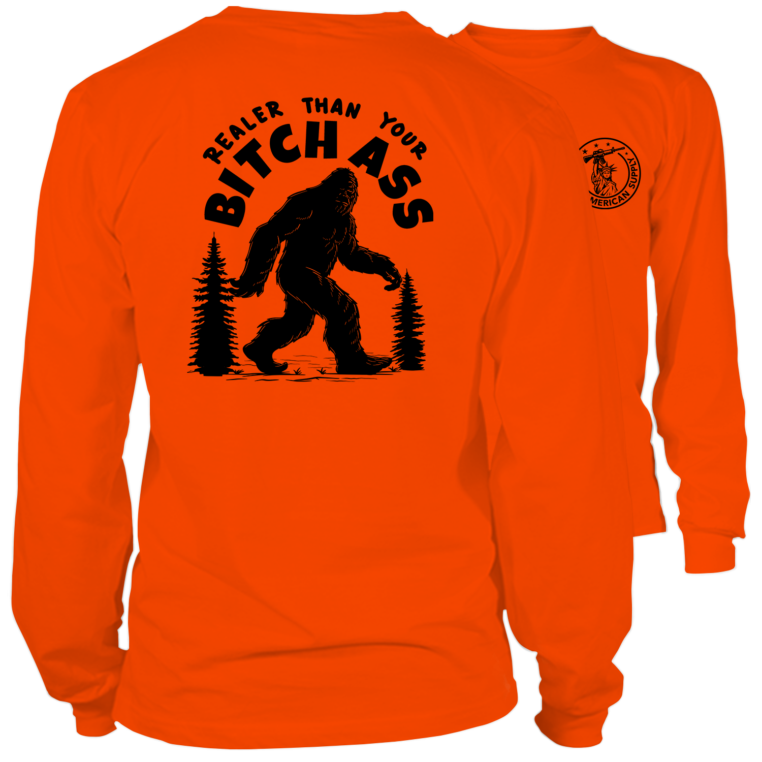Realer Than You - Long Sleeve Safety Hi-Vis T-Shirt