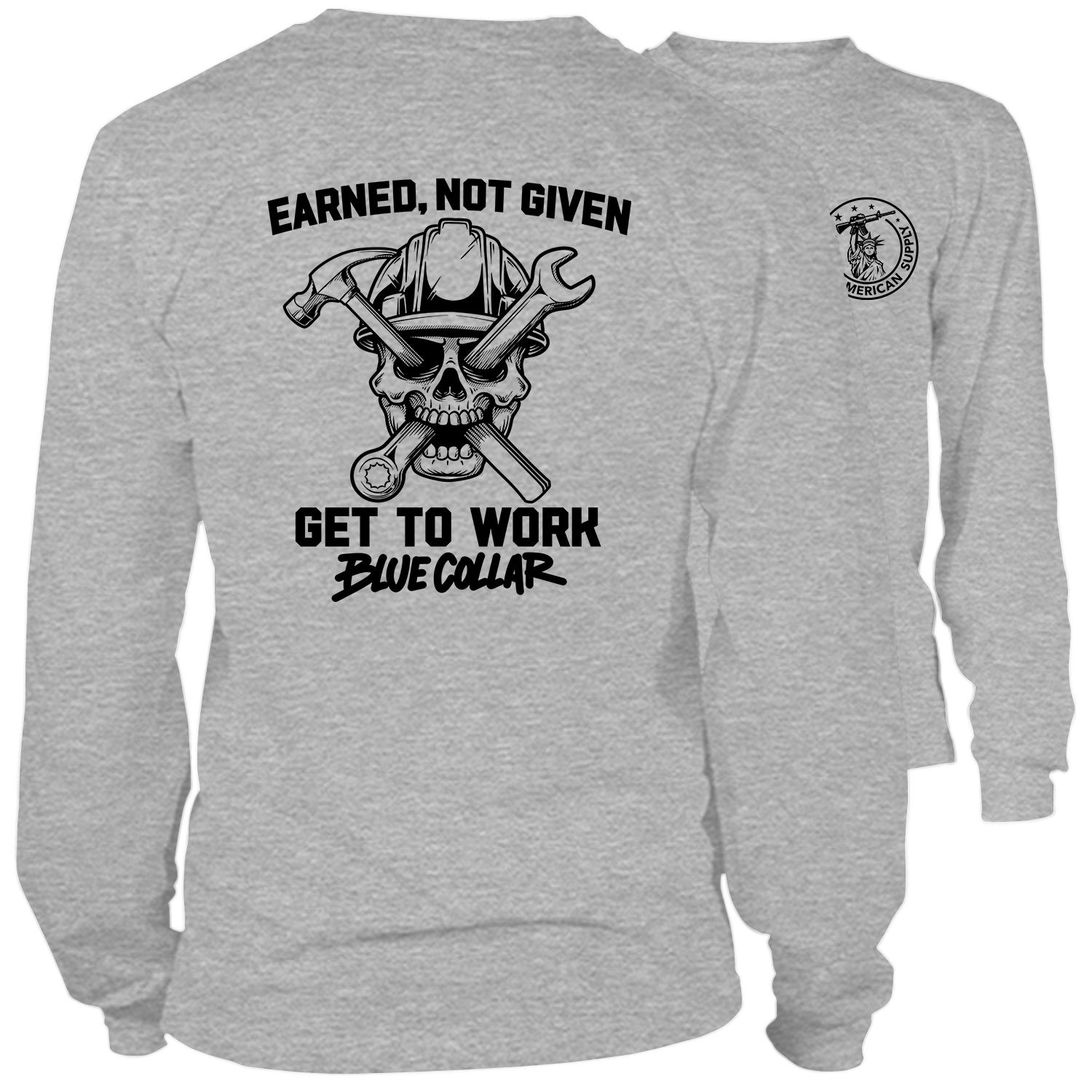 Earned Not Given - Long Sleeve Safety Hi-Vis T-Shirt