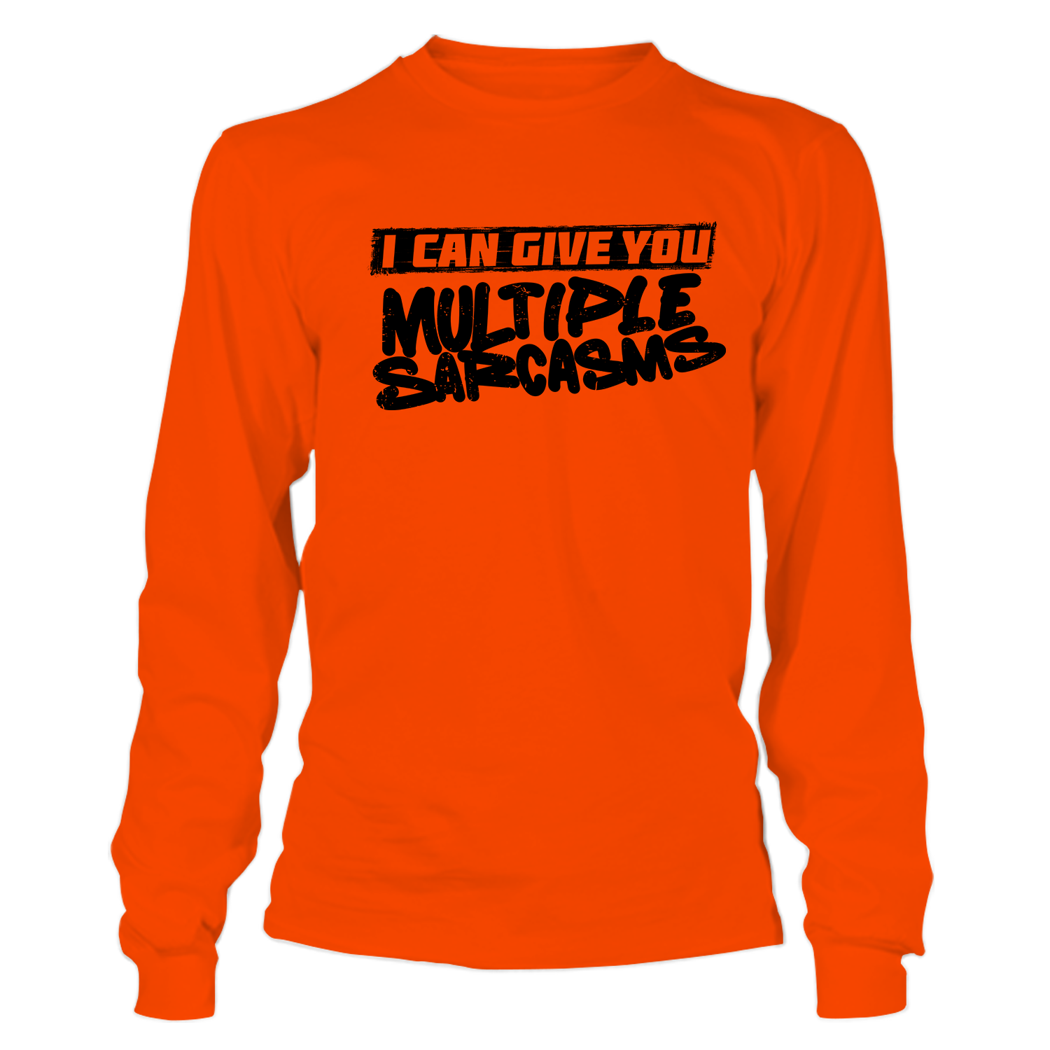 Multiple Sarcasms - Long Sleeve Safety Hi-Vis T-Shirt
