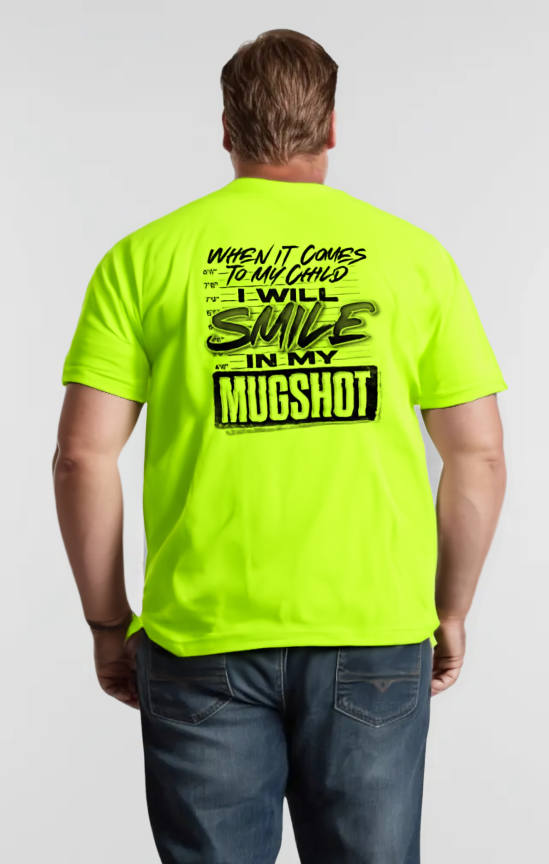 Mugshot - Safety Yellow Pocket T-Shirt
