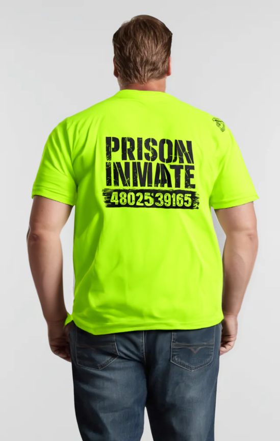 Prison Inmate - Safety Yellow Hi-Vis T-Shirt