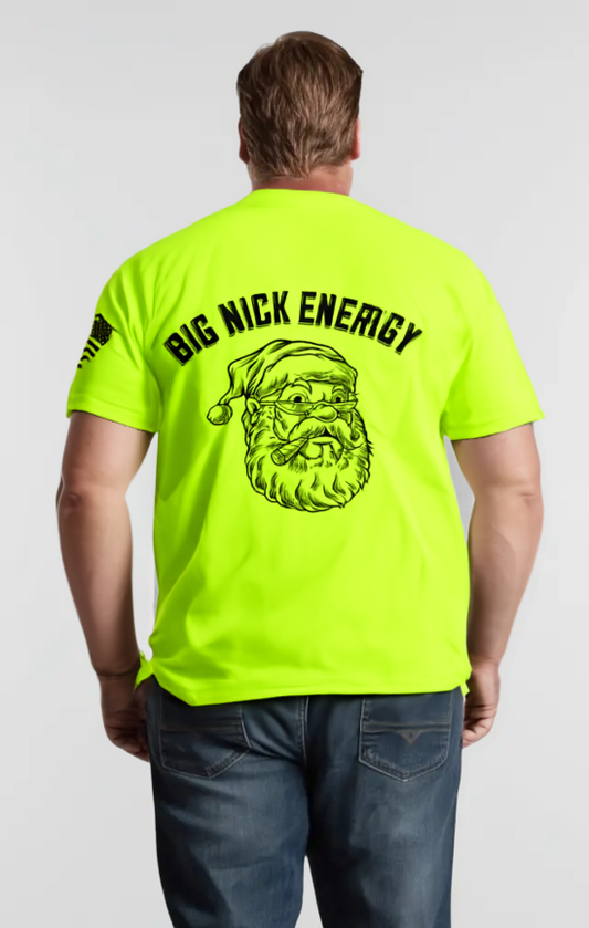Big Nick Energy - Safety Yellow Hi-Vis T-Shirt