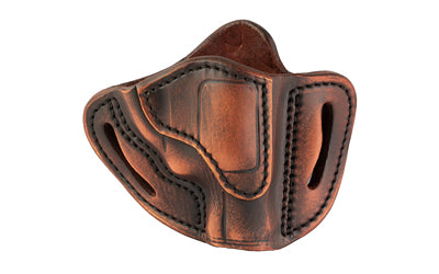1791 Gunleather Revolver |  Size 1 |  OWB Belt Holster |  Fits J-Frame Sized Revolvers |  Vintage Leather |  Right Hand