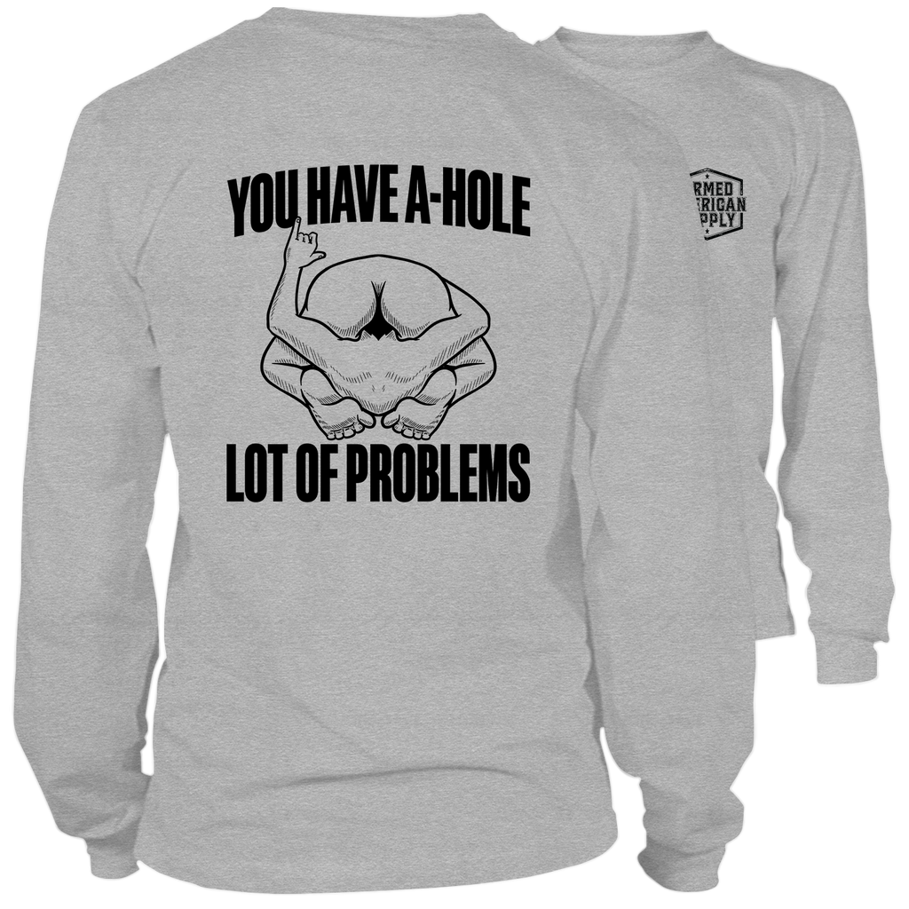 A-Hole - Long Sleeve Safety Hi-Vis T-Shirt