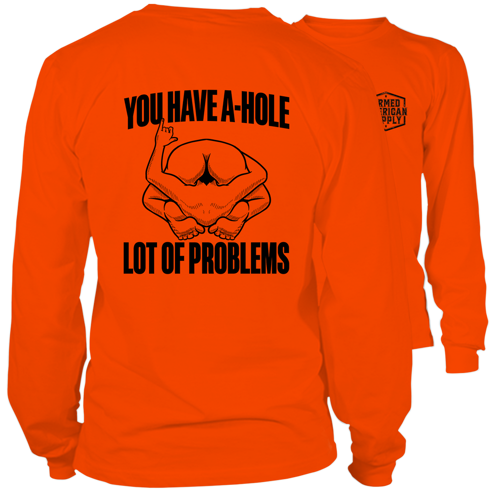 A-Hole - Long Sleeve Safety Hi-Vis T-Shirt