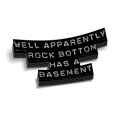 Rock Bottom Hard Hat Decal