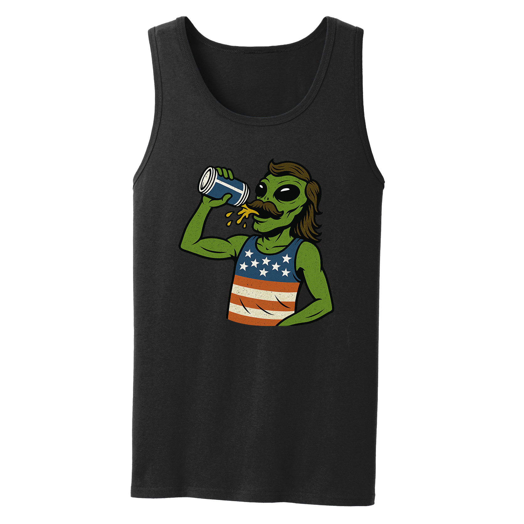 Drunk Alien - Full Color Summer Tank Top