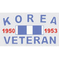 Veteran Decal - 2.5" x 4.5" - "Korean Veteran"
