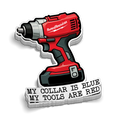 Red Tools Hard Hat Decal