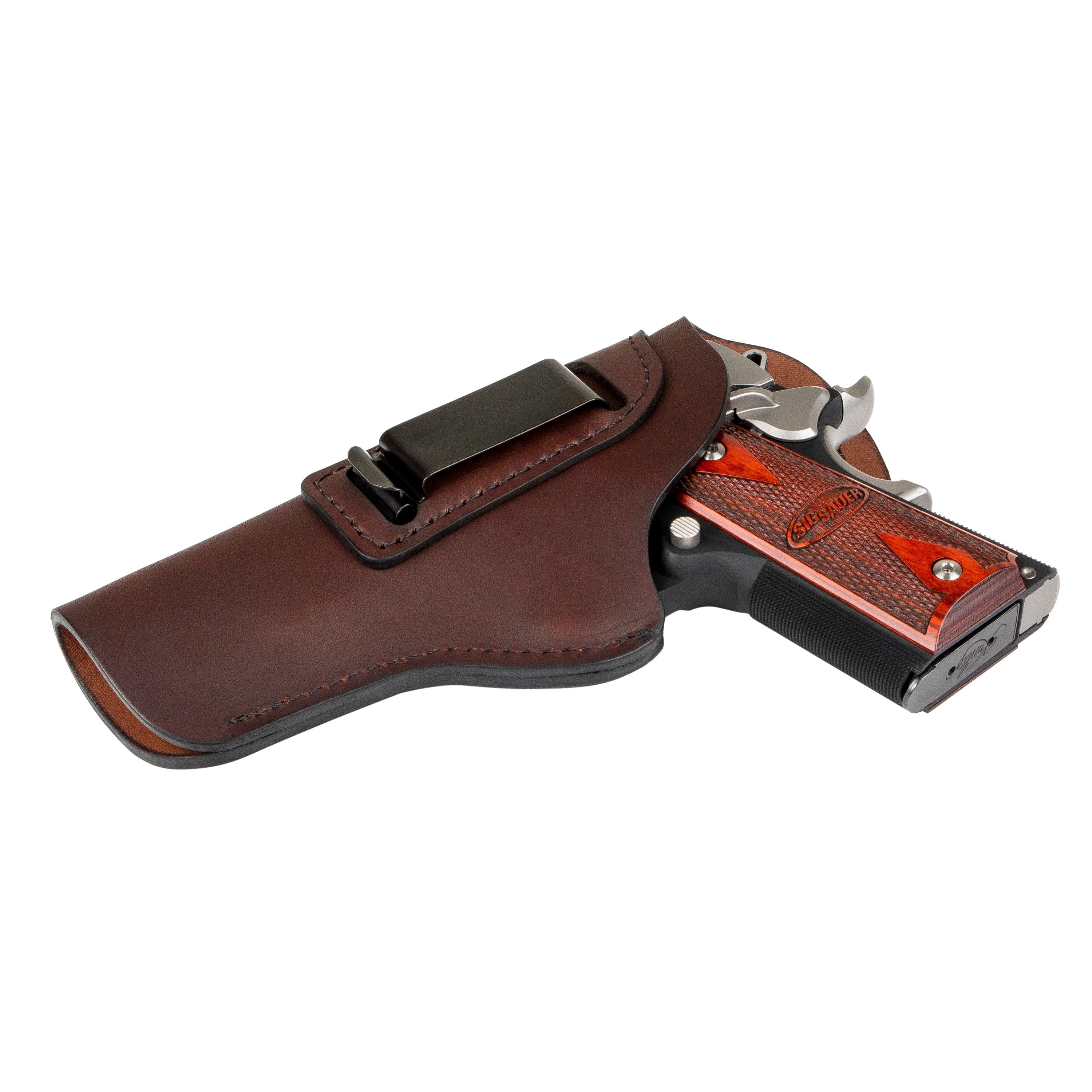 The Sweat Shield Defender Leather IWB Holster - Fits All 1911 Style Handguns - Lifetime Warranty - Made in USA