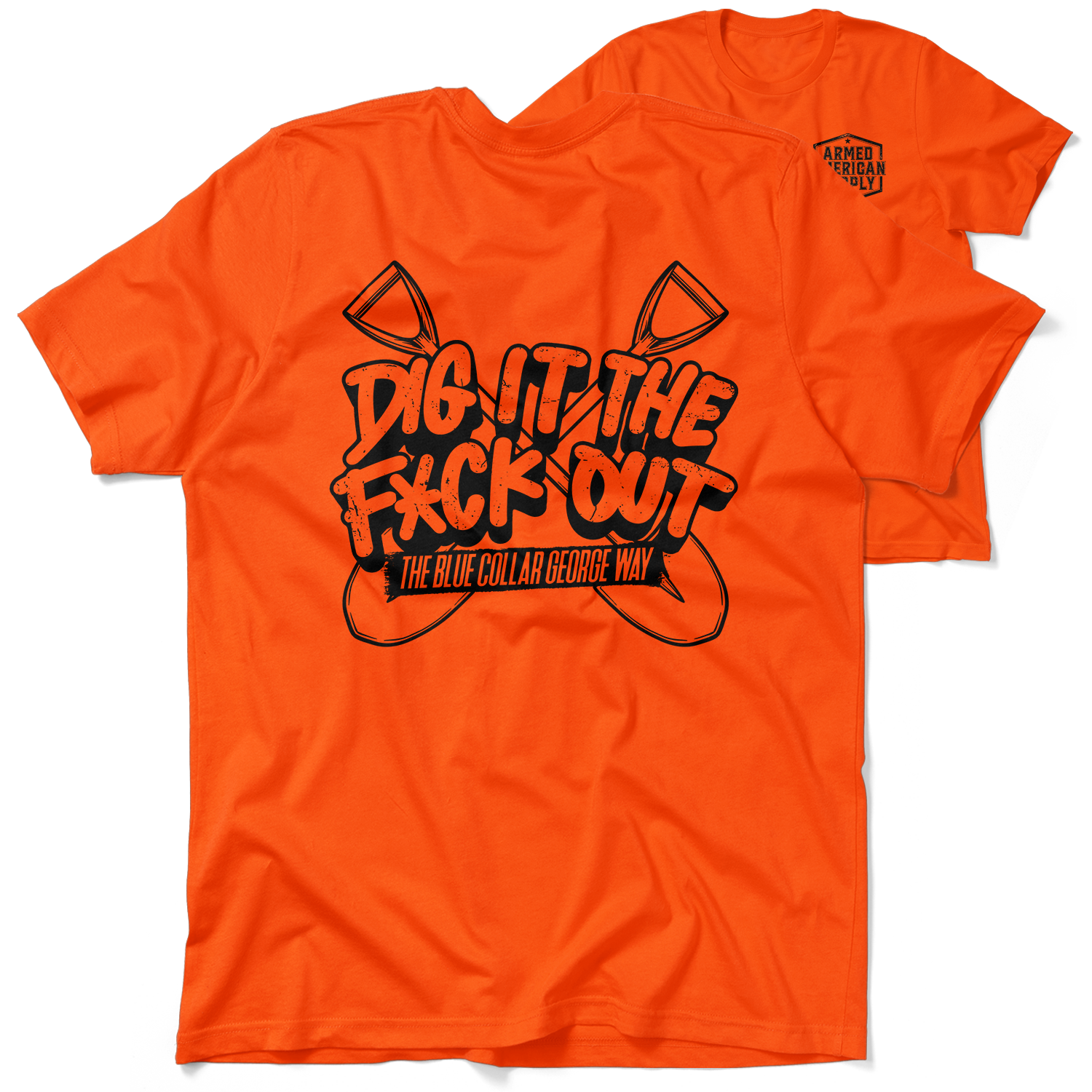 Blue Collar George Dig It - Safety T-Shirt