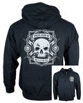 Closeout- Electric Head Unisex Black Zip-UP Hoodie