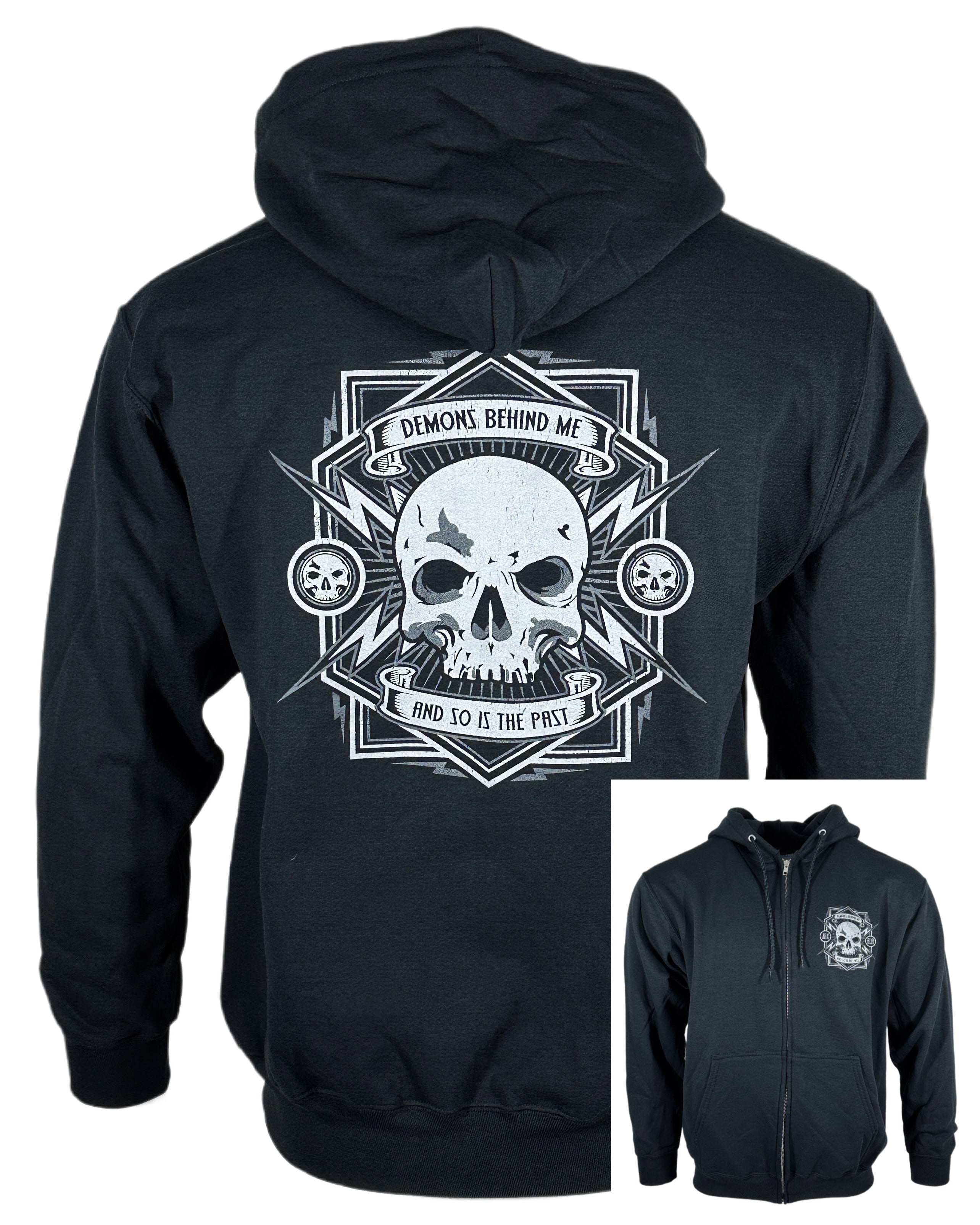 Closeout- Electric Head Unisex Black Zip-UP Hoodie