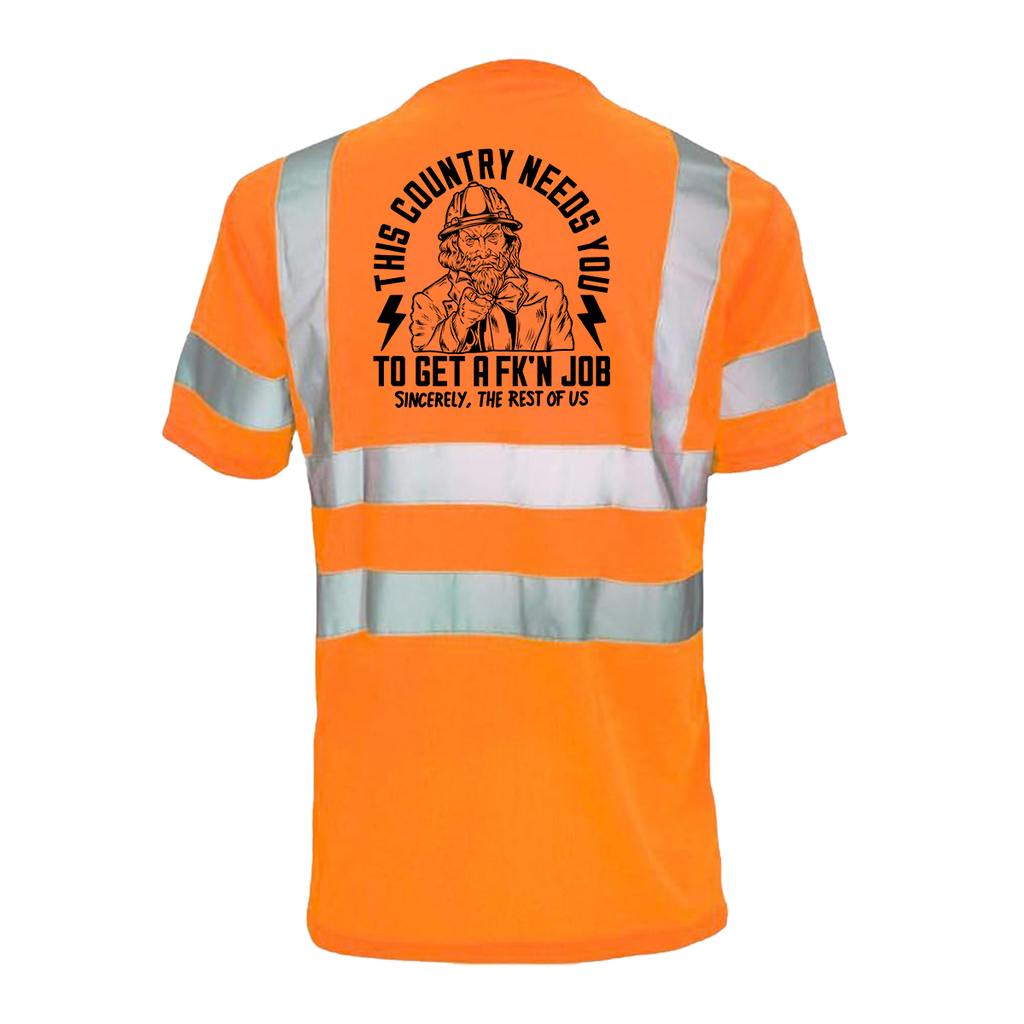 Your Country Needs You - Reflective Safety T-Shirt