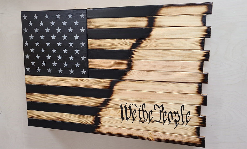 Deluxe 3 Compartment Gun Concealment Case (Hybrid American Flag Designs)