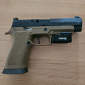 Mark Mini Pistol Light w/ NFA Tritium Night Sights Bundle w/ White Inserts. For Glock, Walther PDP and Ruger RMX.