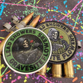 COMBO - POTM - April 2026 POTM - Lead Showers Bring Gravesite Flowers - PATCH AND STICKER