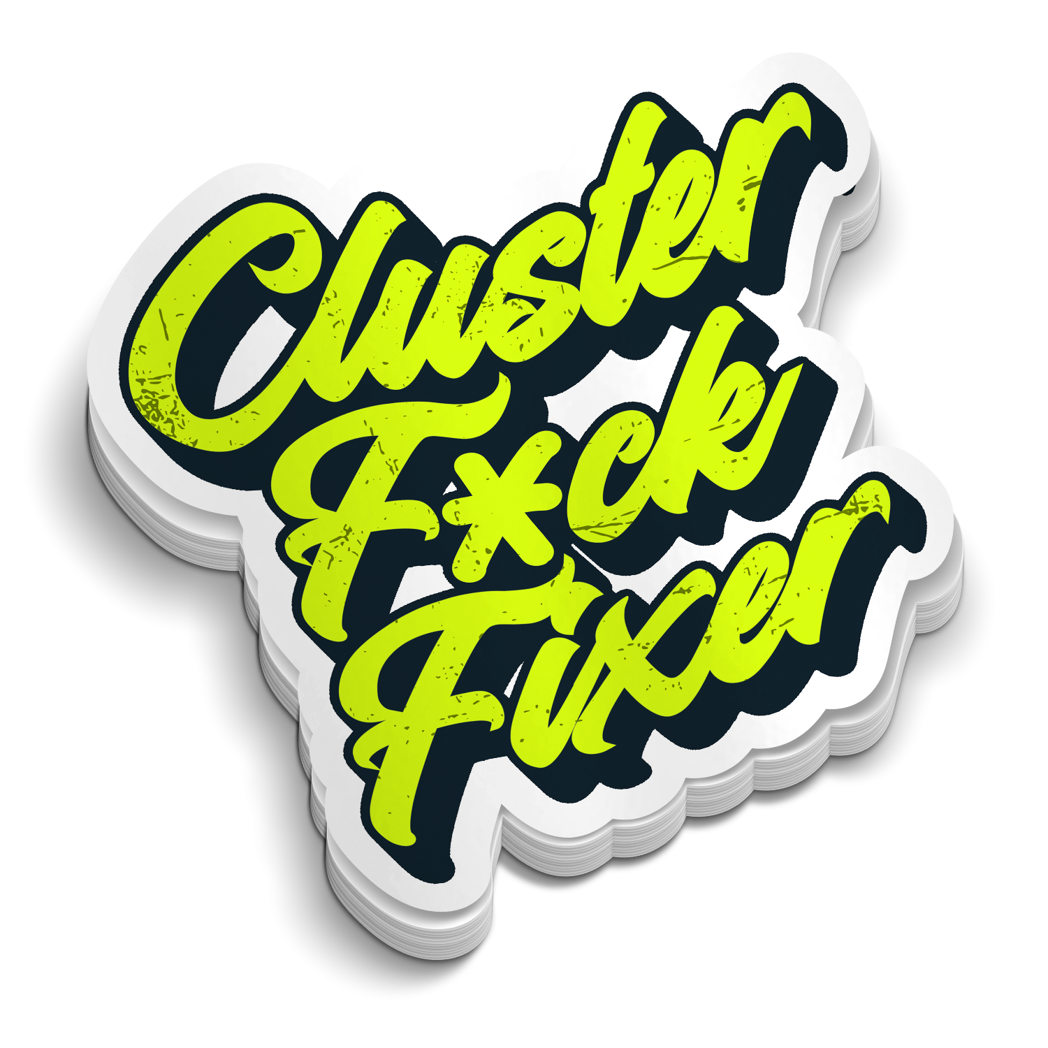Cluster F*ck Fixer - Hard Hat Decal – Self Rescue Tactical