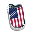 USA Can Hard Hat Decal