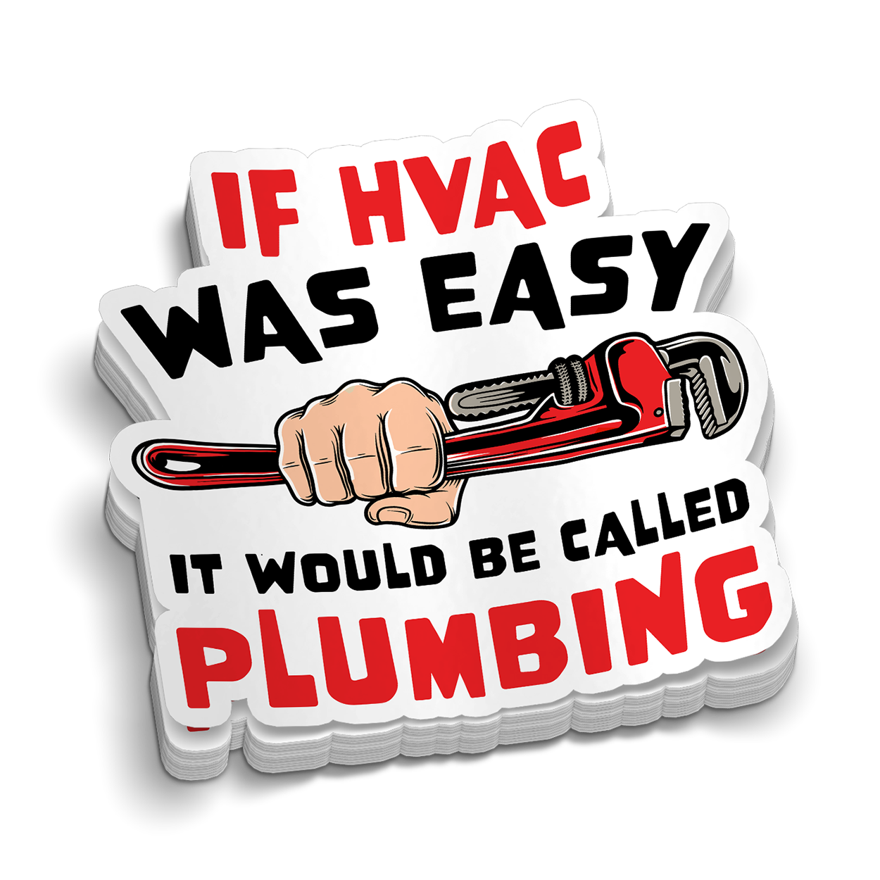 If HVAC Was Easy - Hard Hat Decal