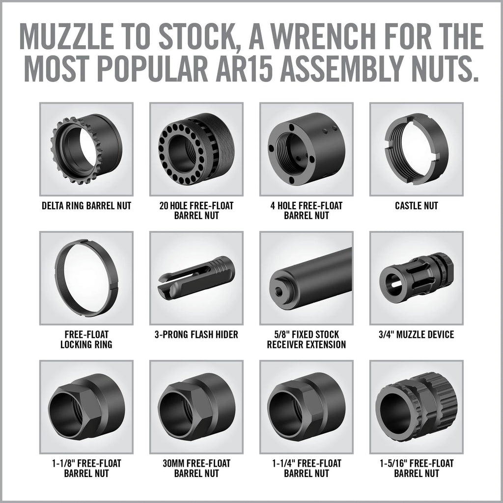 Master-Fit 13-Piece AR15 Crowfoot Wrench Set