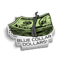Blue Collar Dollars - Hard Hat Decal