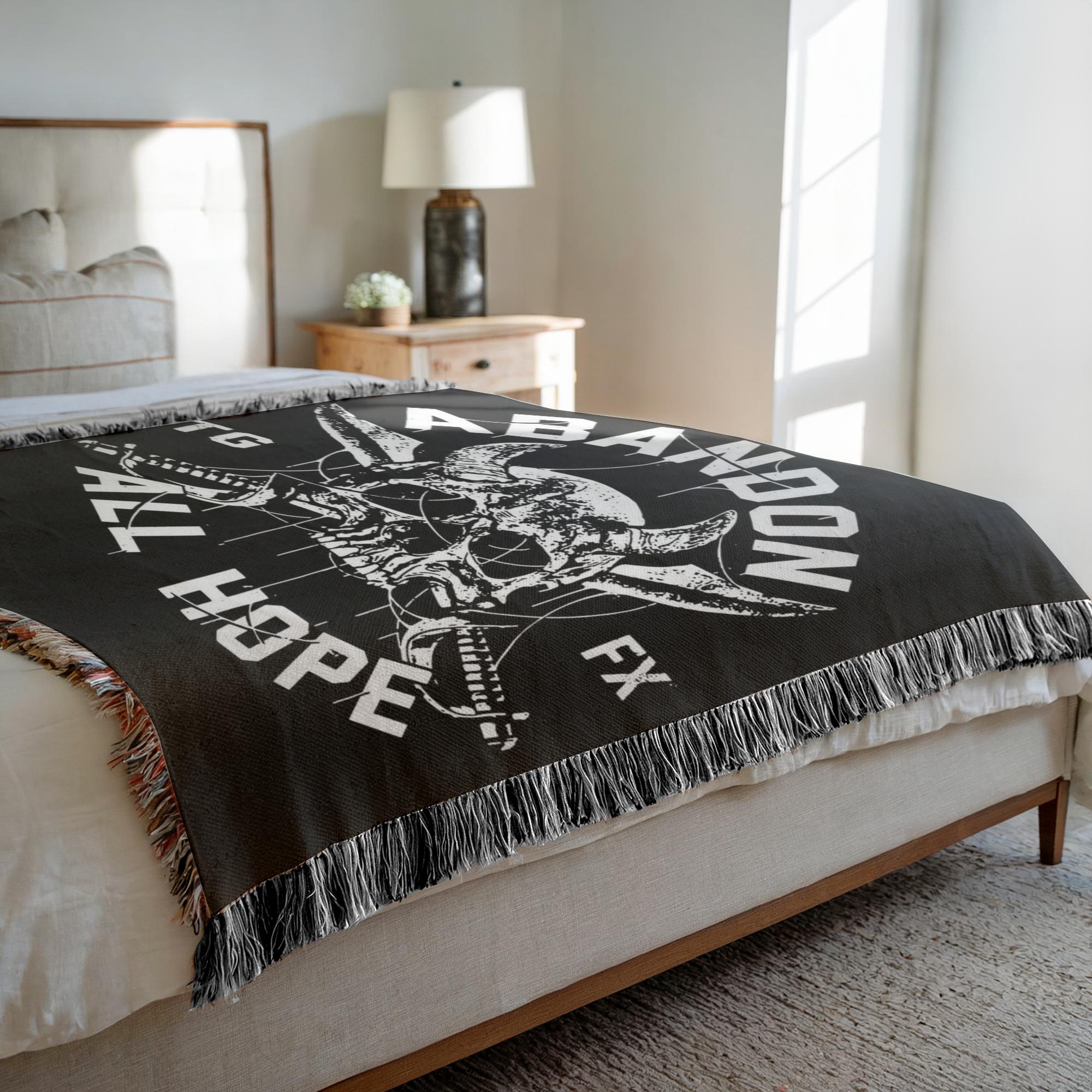 Abandon Hope Woven Blanket