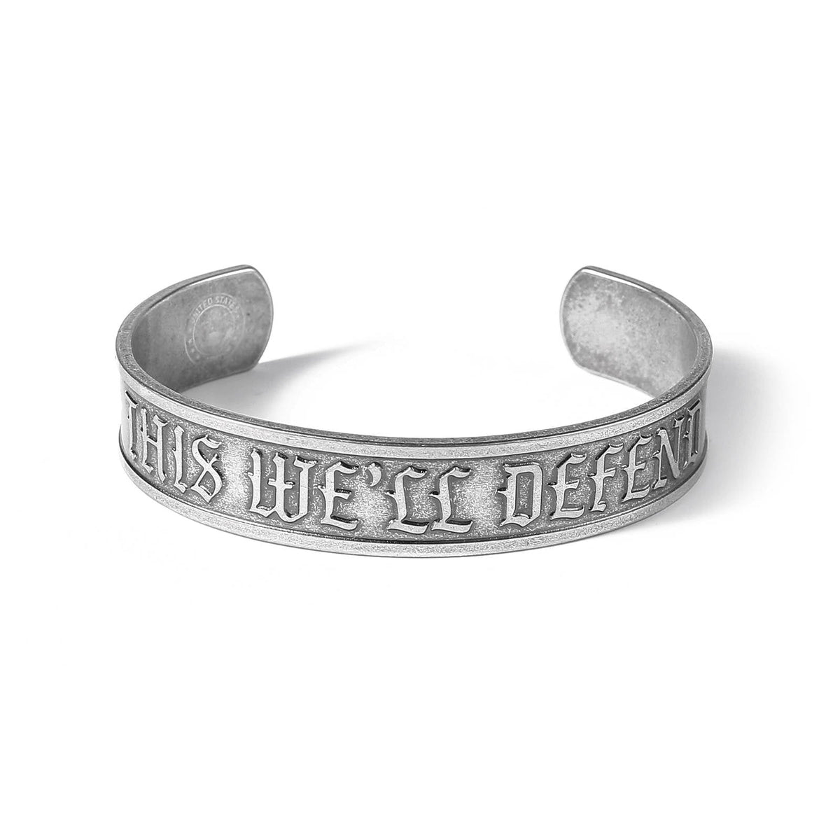 This We'll Defend - Stainless Steel Cuff Bracelet
