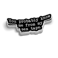 Sex Tape - Hard Hat Decal