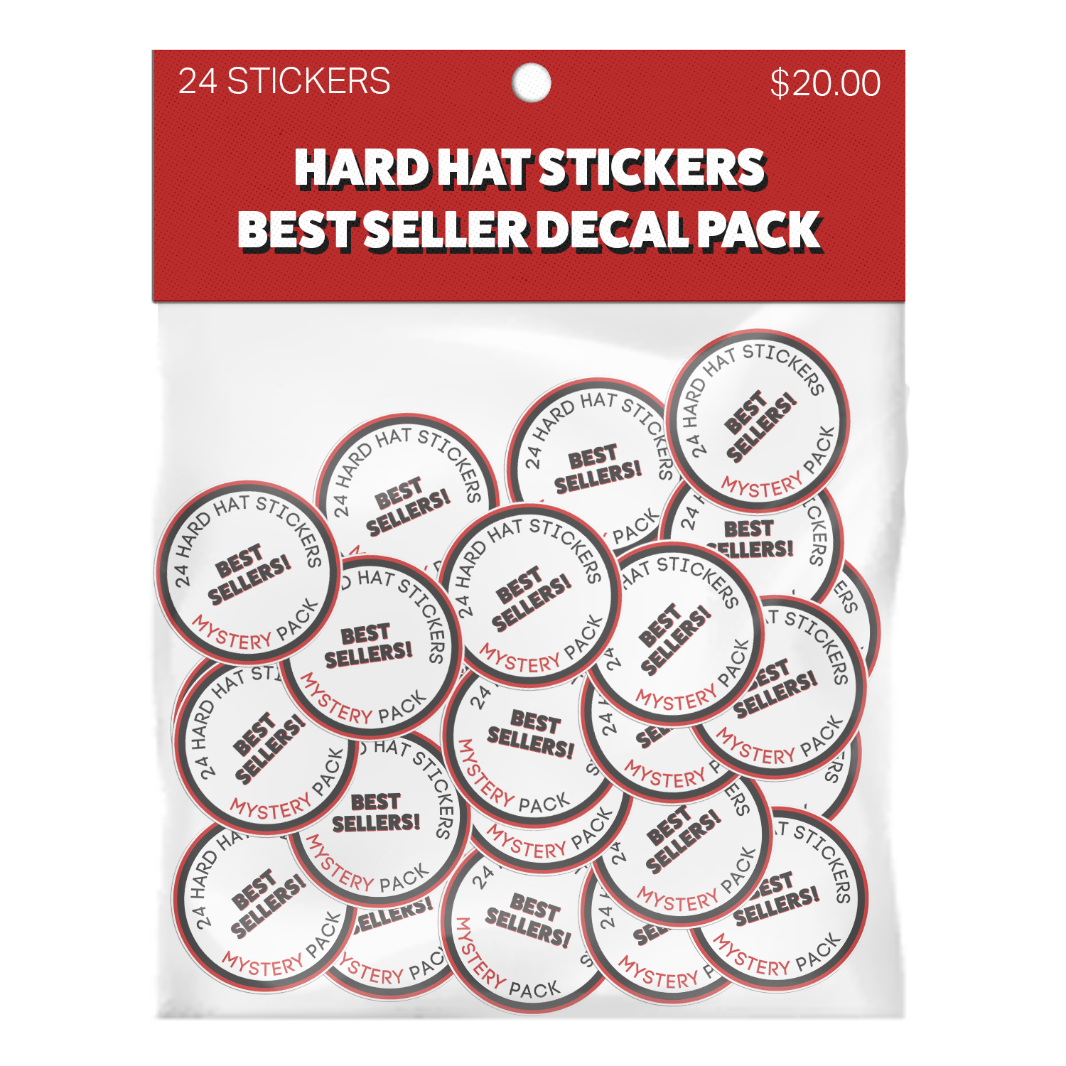 Hard Hat Sticker Best Sellers 24 Pack - $25