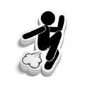 Fart Man - Hard Hat Decal