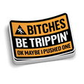 Trippin - Hard Hat Decal